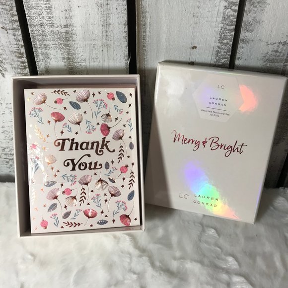 LC Lauren Conrad Assorted Notecard Set 20 Pack new - Picture 4 of 14